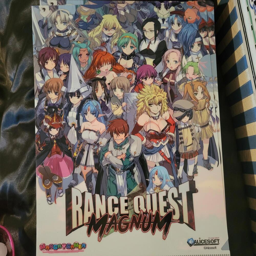 Sengoku Rance Double sided manga gamer sleeve folder